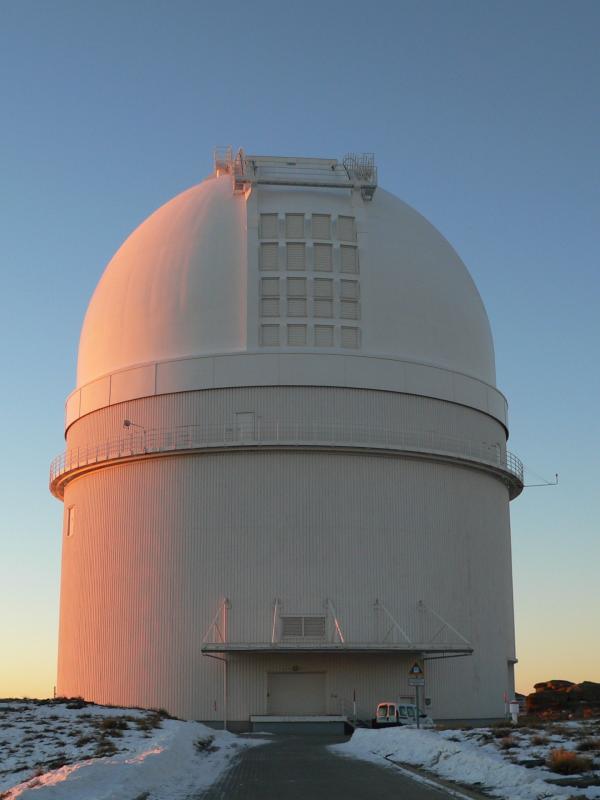 3.5m dome at sunset
